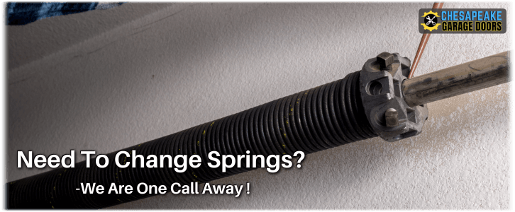 Broken Garage Door Spring Chesapeake